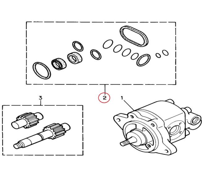 Zestaw uszczelnień pompy wspomagania Renault Premium 5001833645