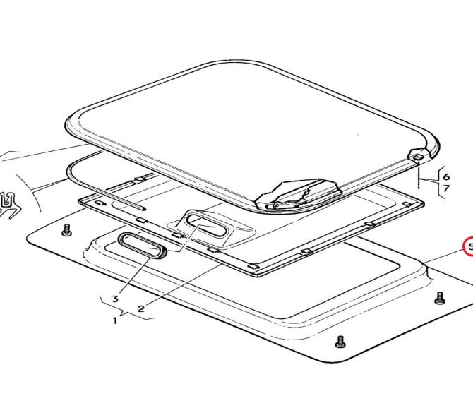 Zaślepka dachu Renault Kerax 5010609720