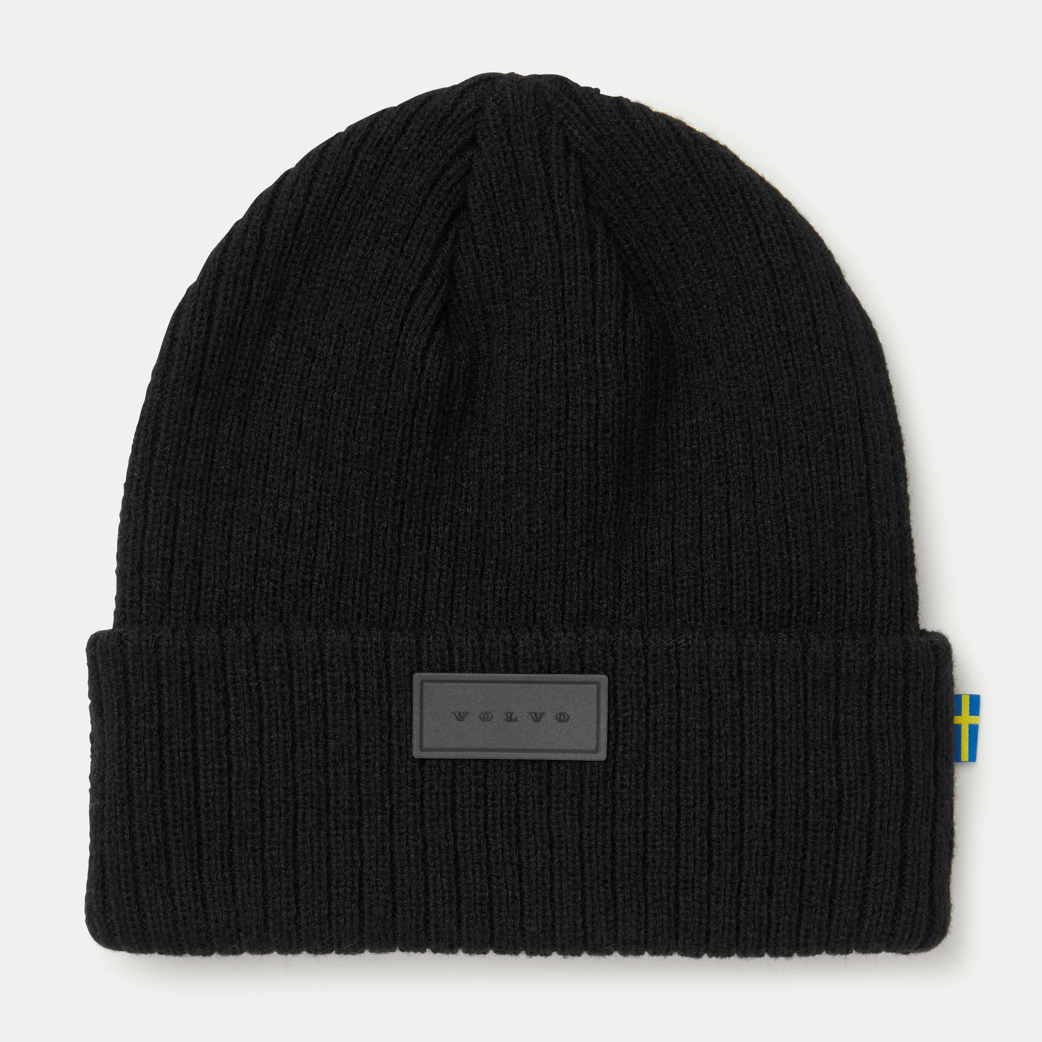 Czapka zimowa - Knitted Beanie - Volvo Word Mark - Czarna