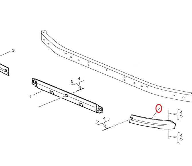 Spojler lewy pod zderzak Renault Premium 5010578354