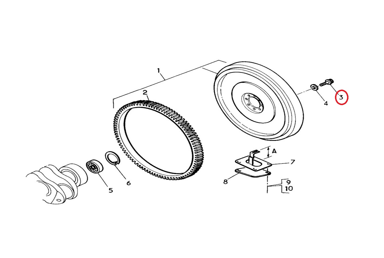 Śruba koła zamachowego 5000676819