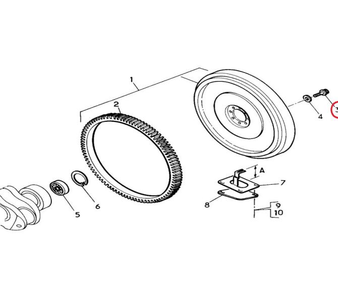 Śruba koła zamachowego 5000676819