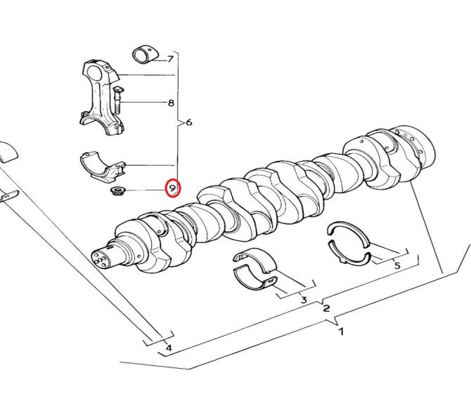 Nakrętka korbowodu 5000694646