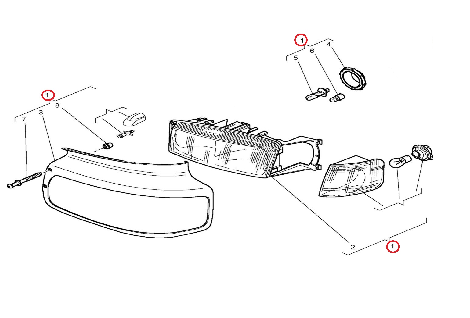 Reflektor świateł przednich 5010468981
