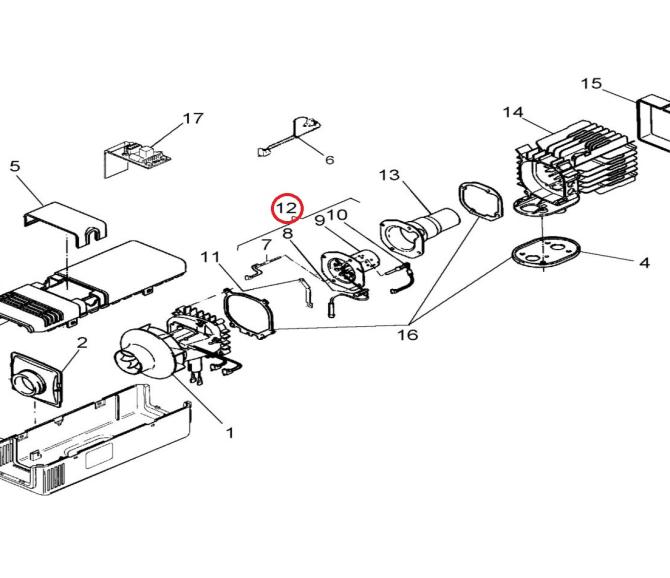 Palnik ogrzewania postojowego AT2000 5001850040
