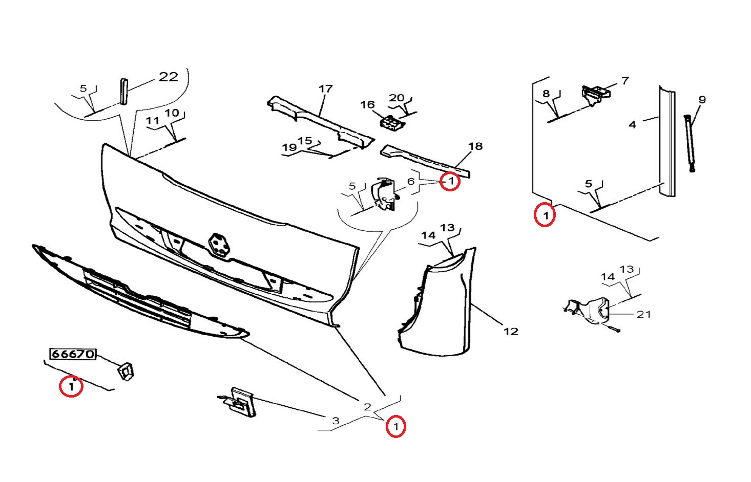 Atrapa do malowania Renault Midlum 5010578650
