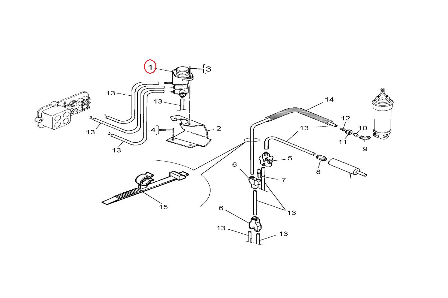 Zawór gaszenia silnika, zawór w podłodze kabiny 5010260715