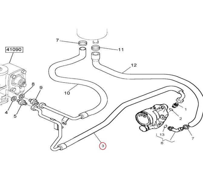 Przewód układu wspomagania Renault Mascott 5010383448