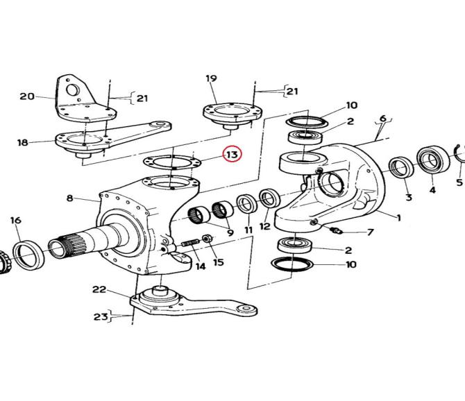 Uszczelka zwrotnicy Renault Kreax 5000685293