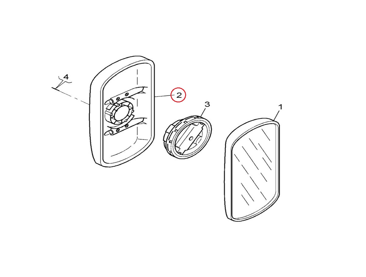 Obudowa lusterka zewnętrzna Renault Mascott 5001847281