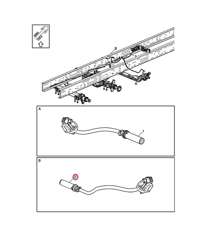 Czujnik ABS lewy 7423637084