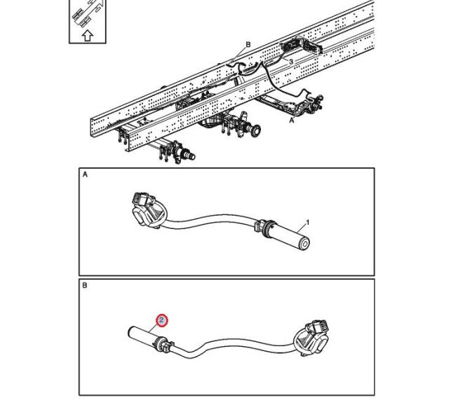 Czujnik ABS lewy 7423637084