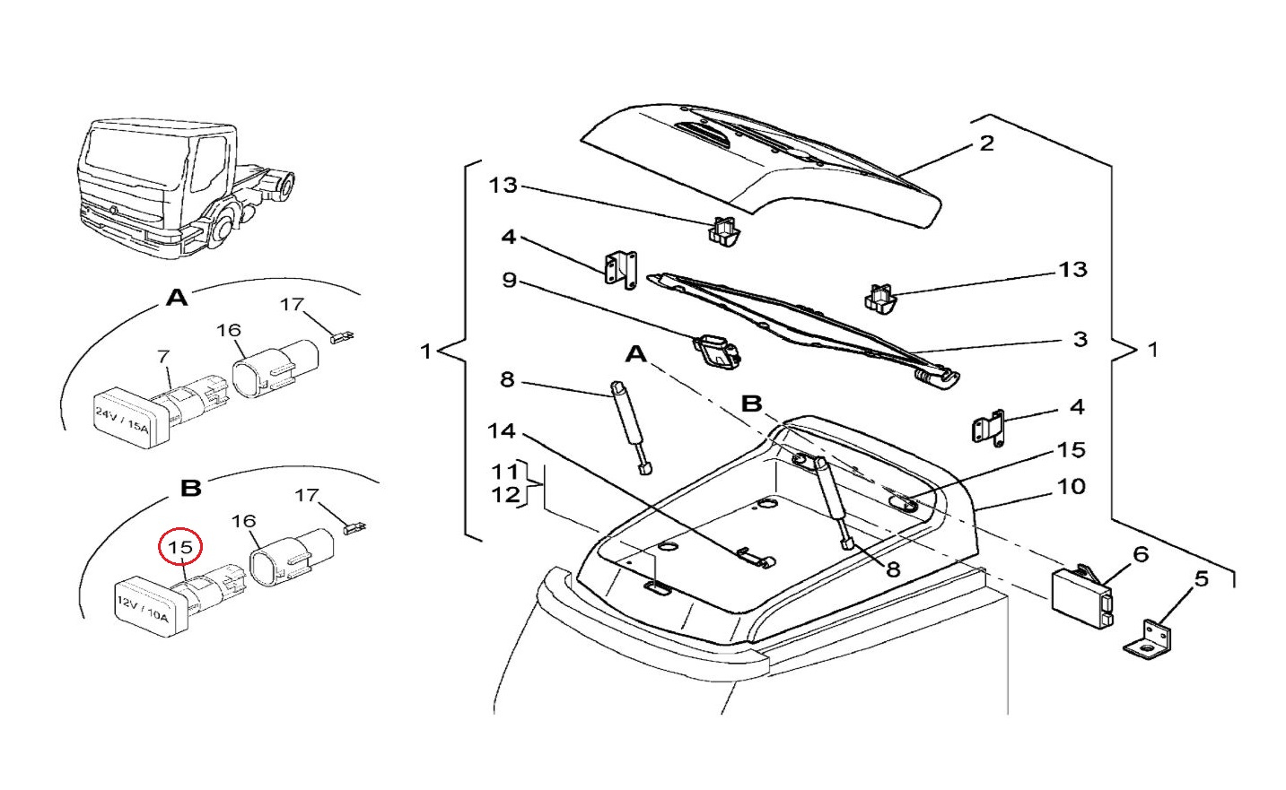 Gniazdo elektryczne 12v/10a 5010589190