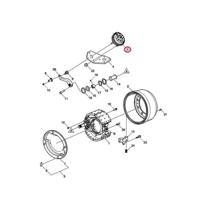 Siłownik hamulcowy Volvo 24158815
