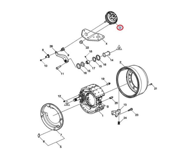 Siłownik hamulcowy Volvo 24158815