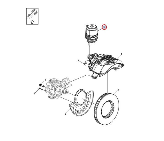 Siłownik hamulcowy osi przedniej RH Volvo 24158816