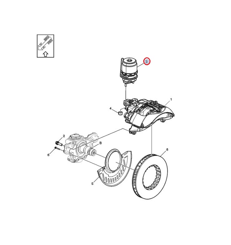 Siłownik hamulcowy osi przedniej RH Volvo 24158817