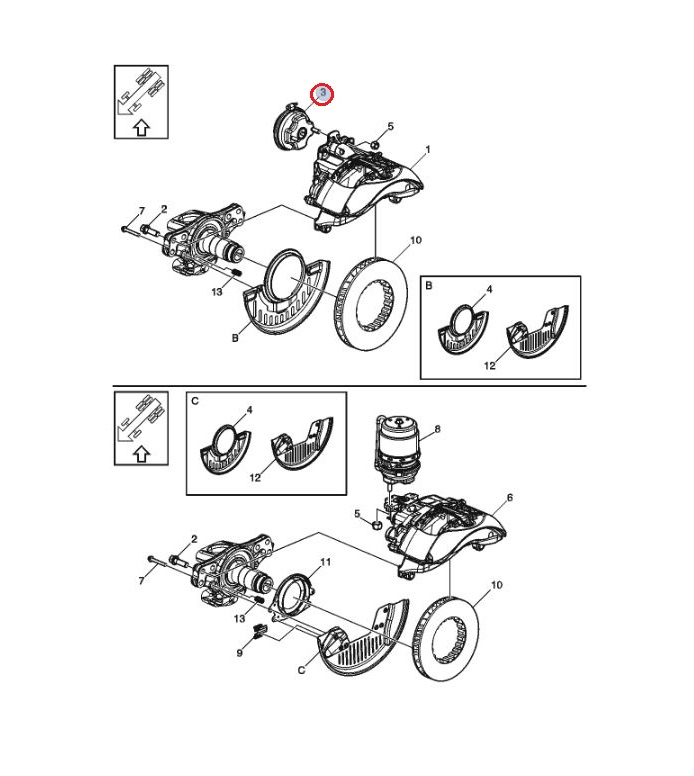 Siłownik hamulcowy oś przednie druga lewa Volvo 21403468