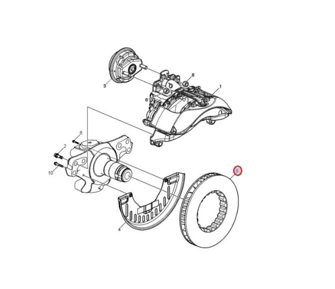 Tarcza hamulcowa D41 Volvo 24505659