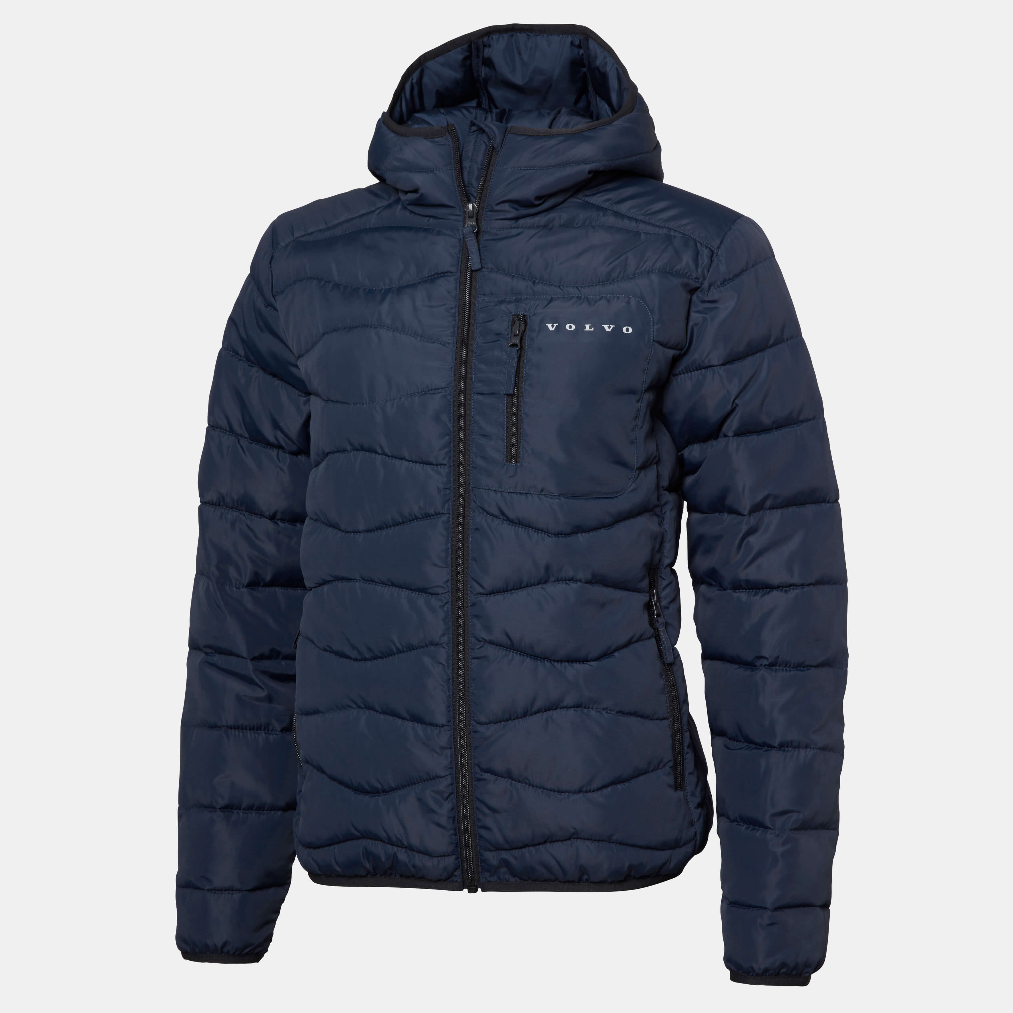 Kurtka puchowa - Volvo Word Mark - Navy Blue, damska, rozmiar XL