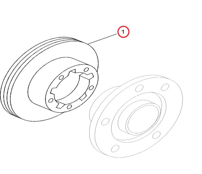 Tarcza hamulcowa osi przedniej Renault Maxity 2016--> 5001871214