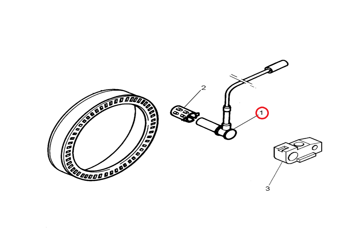 Czujnik ABS osi przedniej Renault Midlum 5010457045