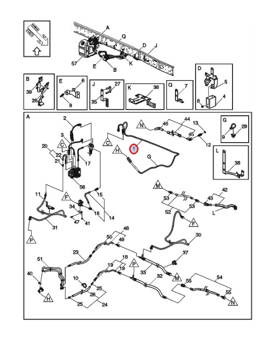 Przewód Adblue pompa- dysza 7423761207