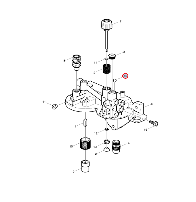 Zawór w podstawie filtrów paliwa 20528999
