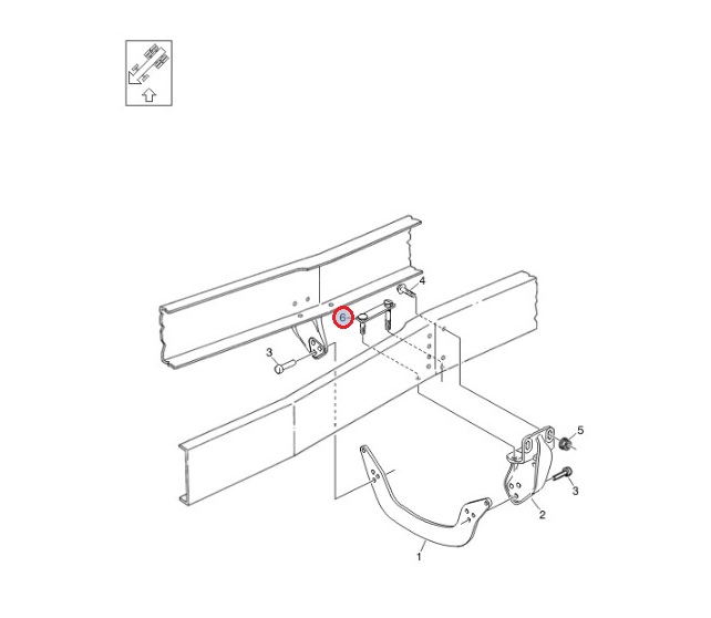 Płyta podtrzymująca poprzecznice pod silnikiem VOLVO 20754773