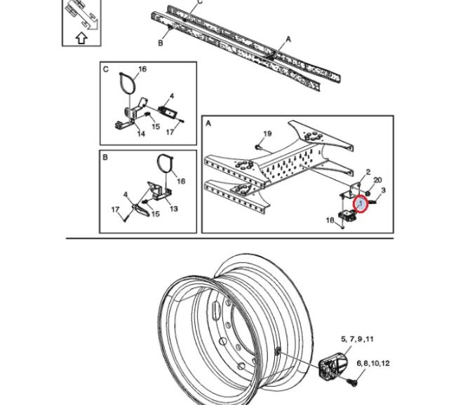 Jednostka sterująca TPMS VOLVO FH5 24493109