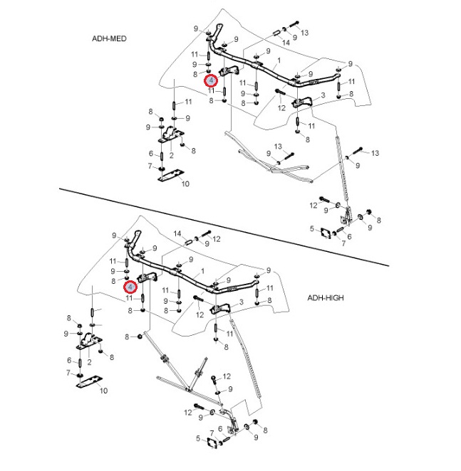 Zawias spoilera dachowego prawy VOLVO 84044604