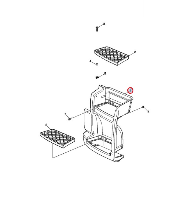 Kaseta stopni wejściowych RH Volvo FL