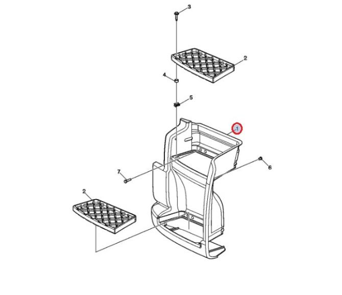 Kaseta stopni wejściowych RH Volvo FL
