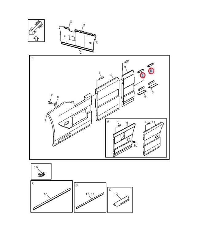Podkładka dystansowa osłony międzyosiowej 84023760