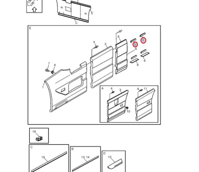 Podkładka dystansowa osłony międzyosiowej 84023760