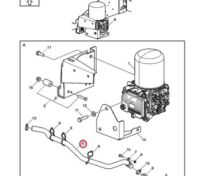 Przewód wylotowy powietrza z modułu APM 7421750245