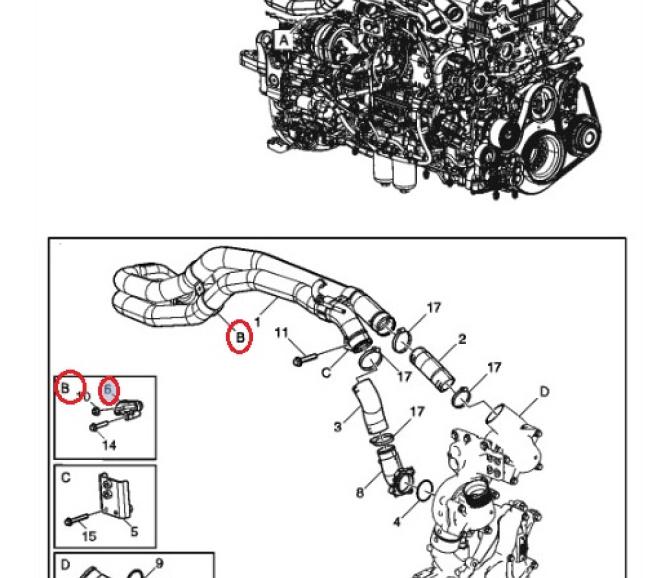 Wspornik przewodu układu chłodzenia zwalniacza hydraulicznego 7423882335