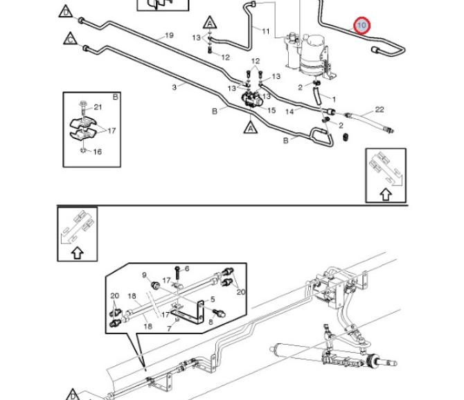 Przewód układu wspomagania 21255743