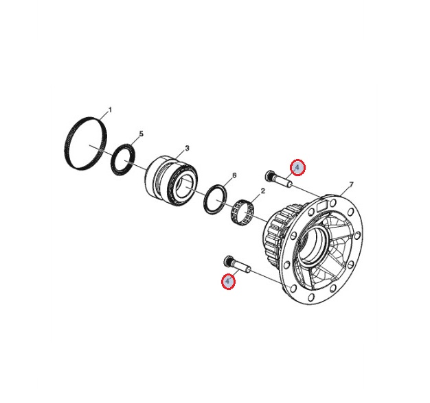 Szpilka piasty koła 24066977