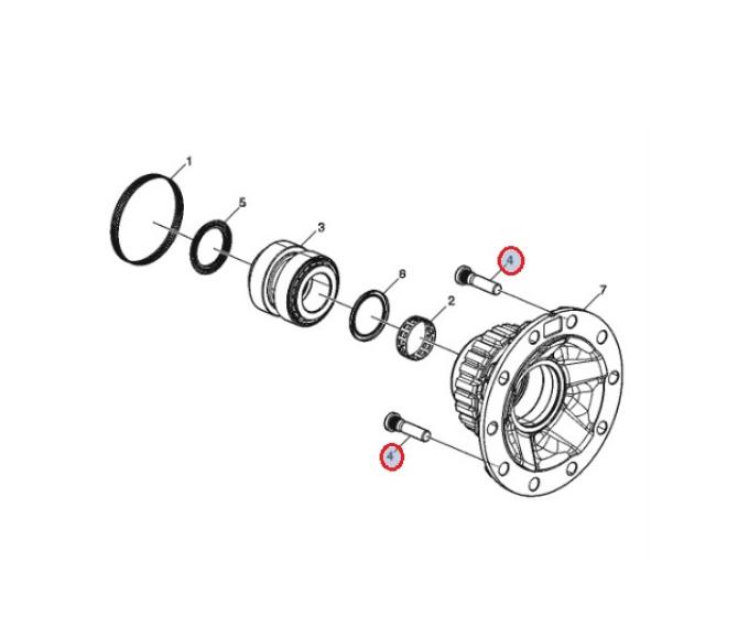 Szpilka piasty koła 24066977