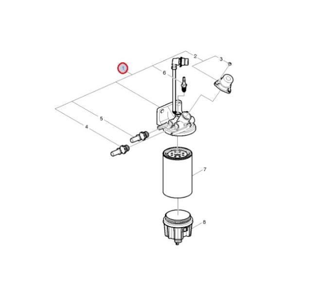Obudowa filtra paliwa 22556624