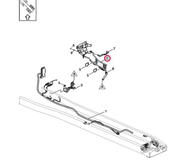 Wspornik przewodów zasilania podwozie 22739650