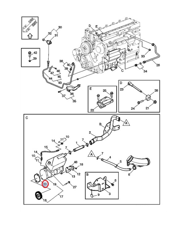 Uszczelka sprężarki 24067134