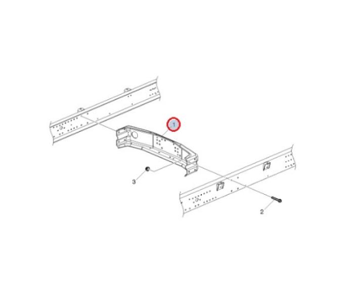 Poprzecznica ramy przednia Renault D NARROW 7421683042