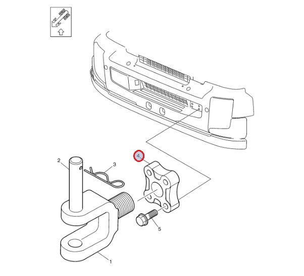 Złącze holownicze Volvo FE 20997338