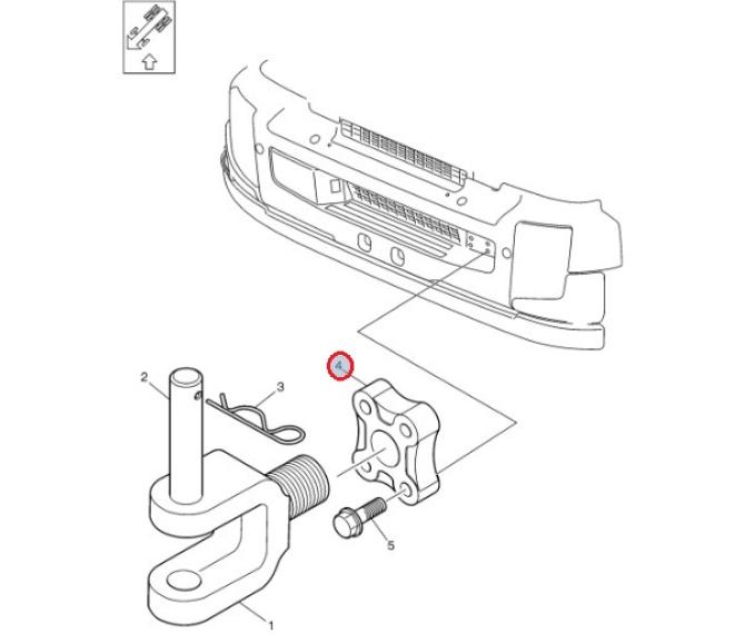 Złącze holownicze Volvo FE 20997338