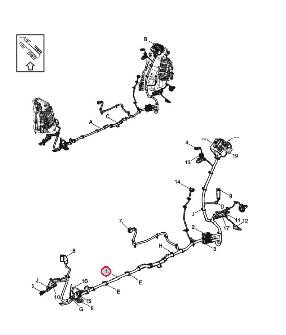 Wiązka przewodów świateł głównych VOLVO 24509532