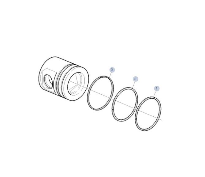 Zestaw pierścieni tłokowych 3096209