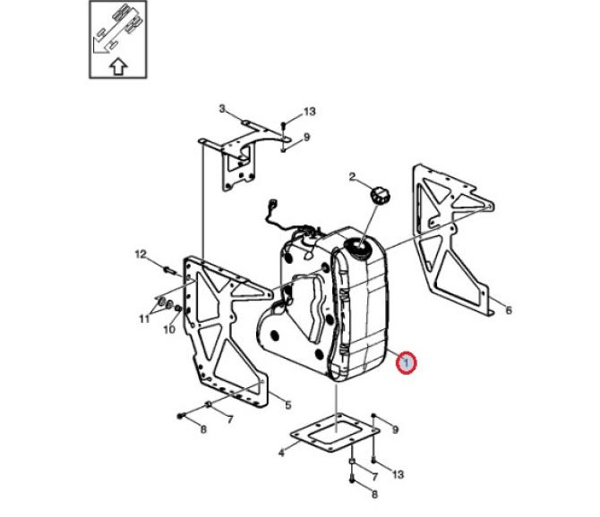 Zbiornik kompletny układu Adblue 7424047273