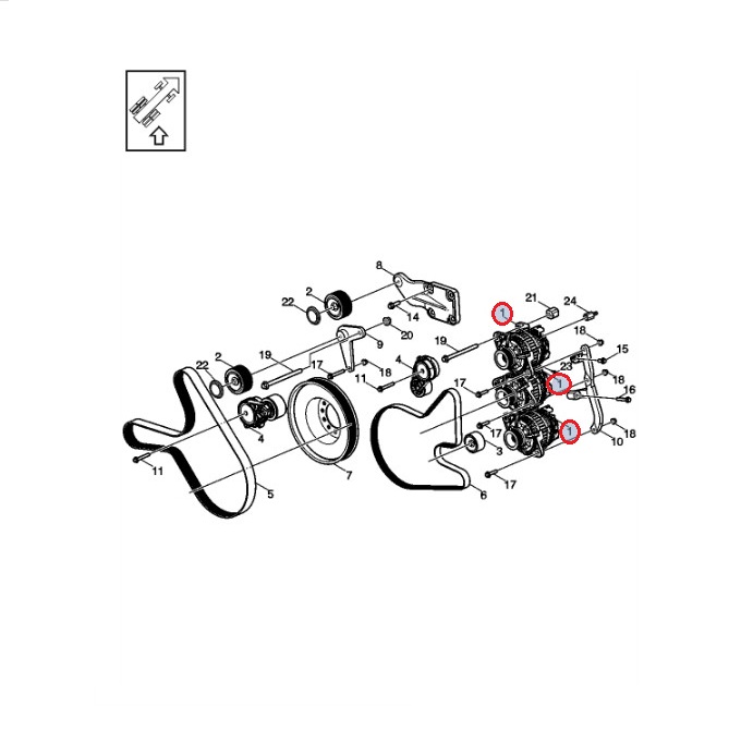 Alternator  BUS  23816750